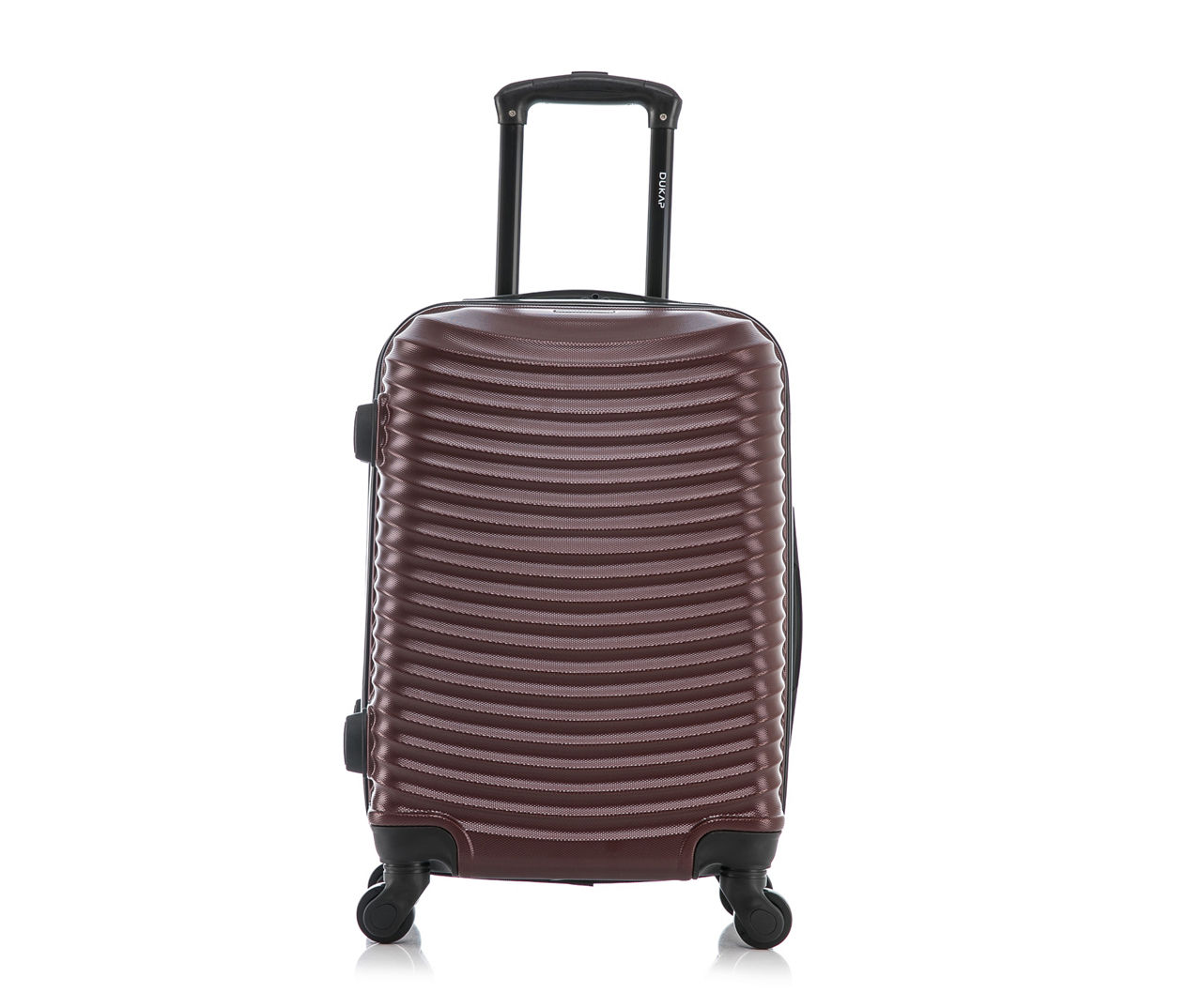 DUKAP Adly Wine 20" Curved-Ridge Hardside Spinner Carry-On Suitcase