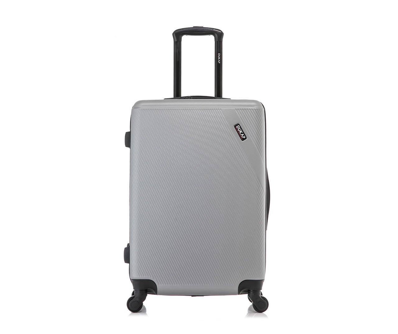 DUKAP Discovery Silver 24" Diagonal-Ridge Hardside Spinner Suitcase