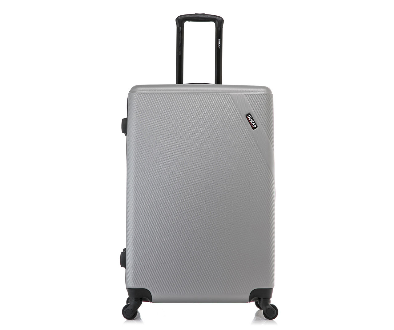 DUKAP Discovery Silver 28" Diagonal-Ridge Hardside Spinner Suitcase