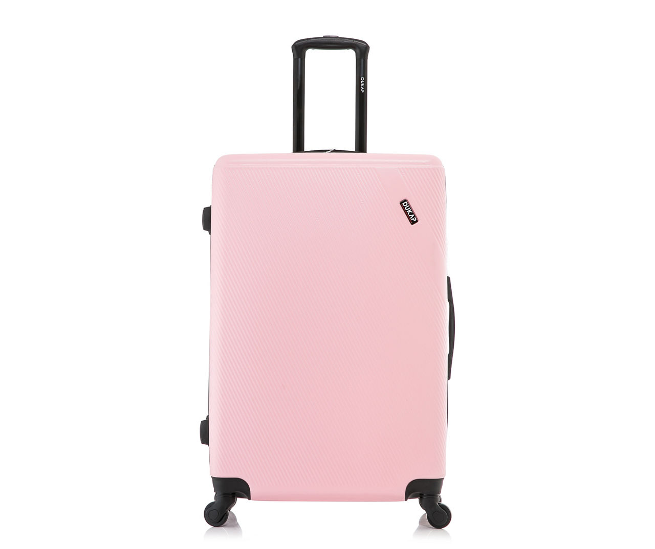 DUKAP Discovery Pink 28" Diagonal-Ridge Hardside Spinner Suitcase