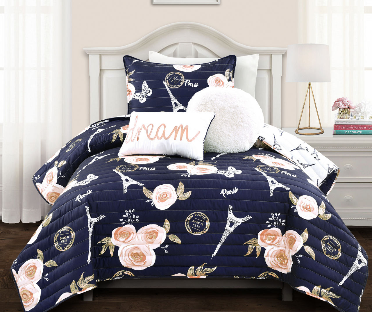 Paris Botanical Quilt Set Big Lots
