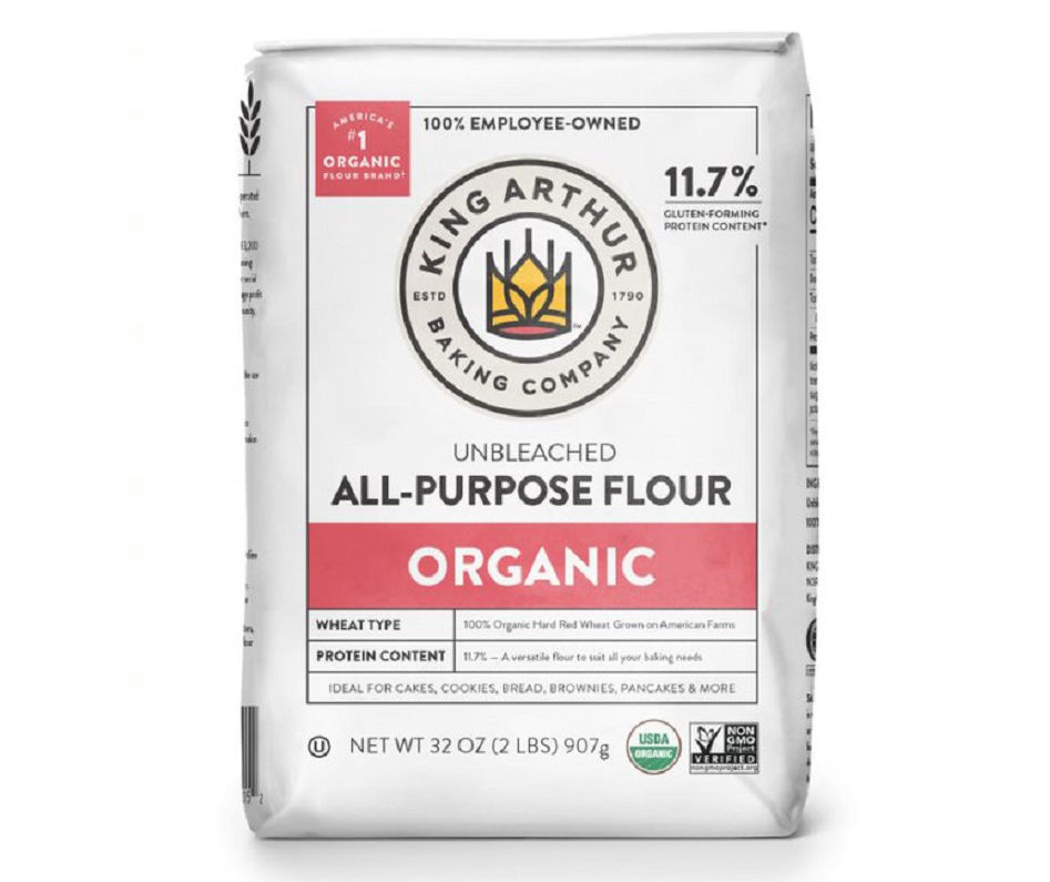King Arthur Baking Company Organic Unbleached All Purpose Flour -- 5 lbs
