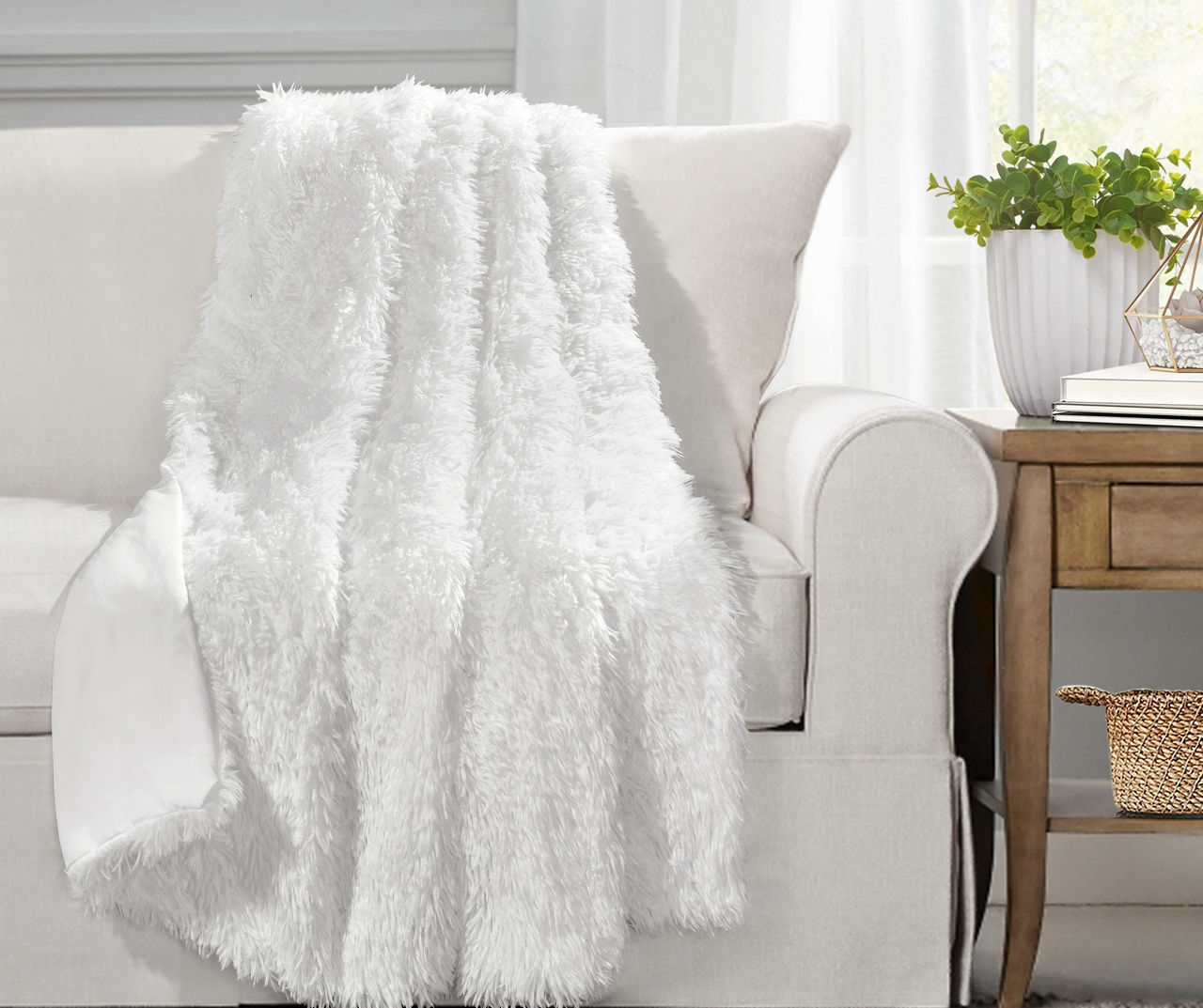 Lush Decor Emma Faux Fur Throw Big Lots