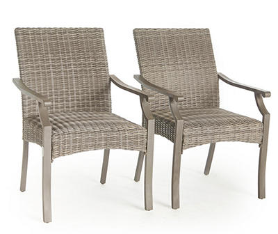 Broyhill Sandpointe All-Weather Wicker Patio Dining Chairs, 2-Pack