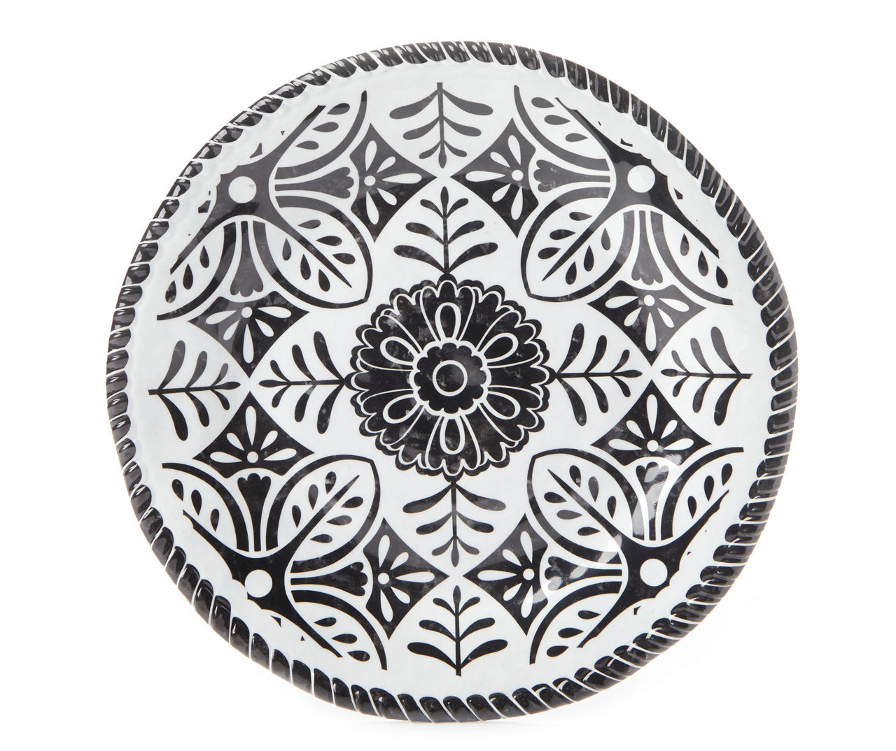 Black and white melamine clearance plates