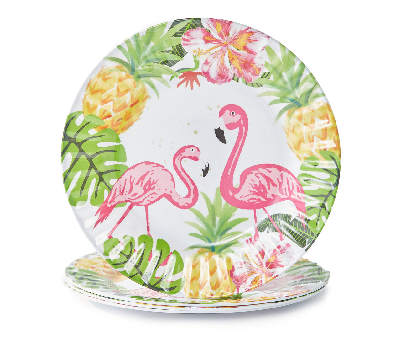 Flamingo melamine outlet plates