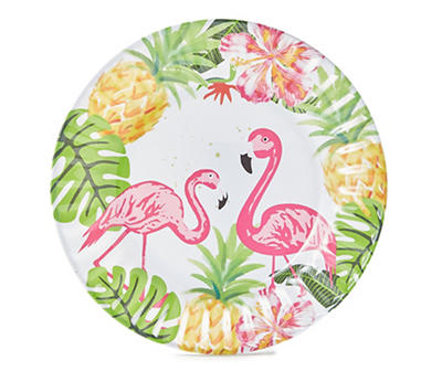 Tropical Flamingo Melamine Dinner Plates, 4-Pack