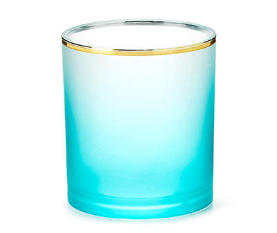 Blue Frosted Double Old Fashioned Plastic Glass, 14.5 Oz.