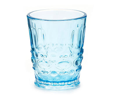 Blue Jewel Double Old Fashioned Plastic Glass, 14 Oz.
