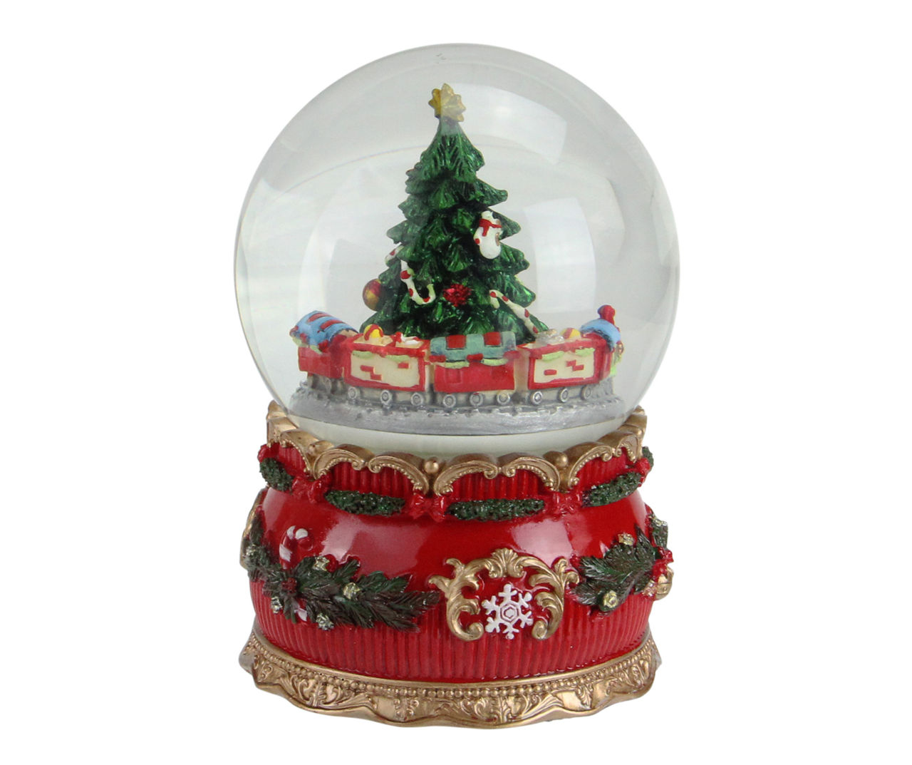 Northlight Animated Train & Christmas Tree Musical Snow Globe | Big Lots