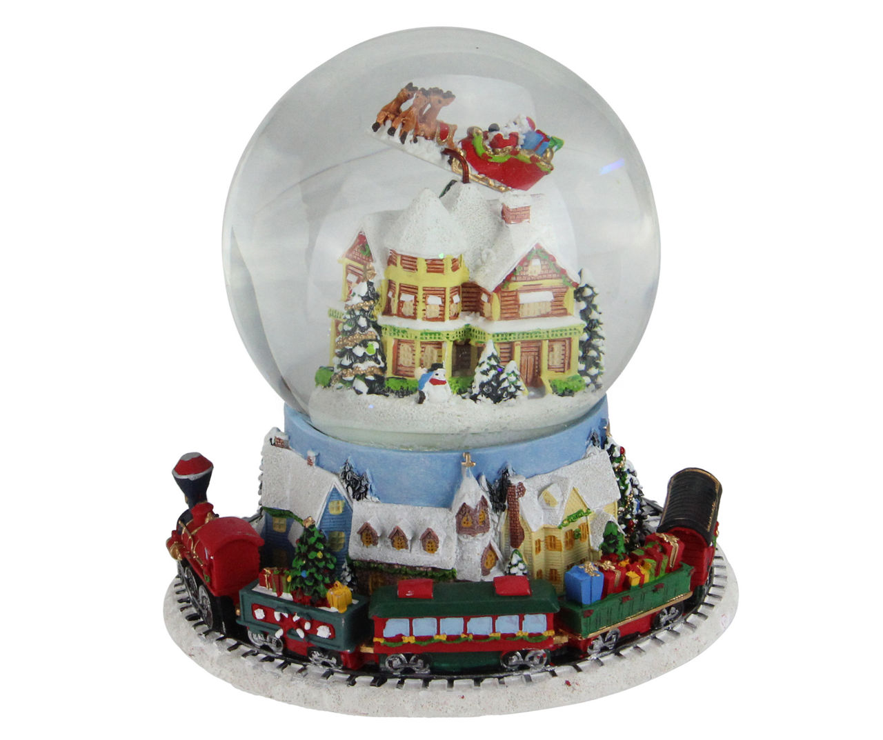 Northlight Santa Claus & Animated Train Musical Snow Globe | Big Lots