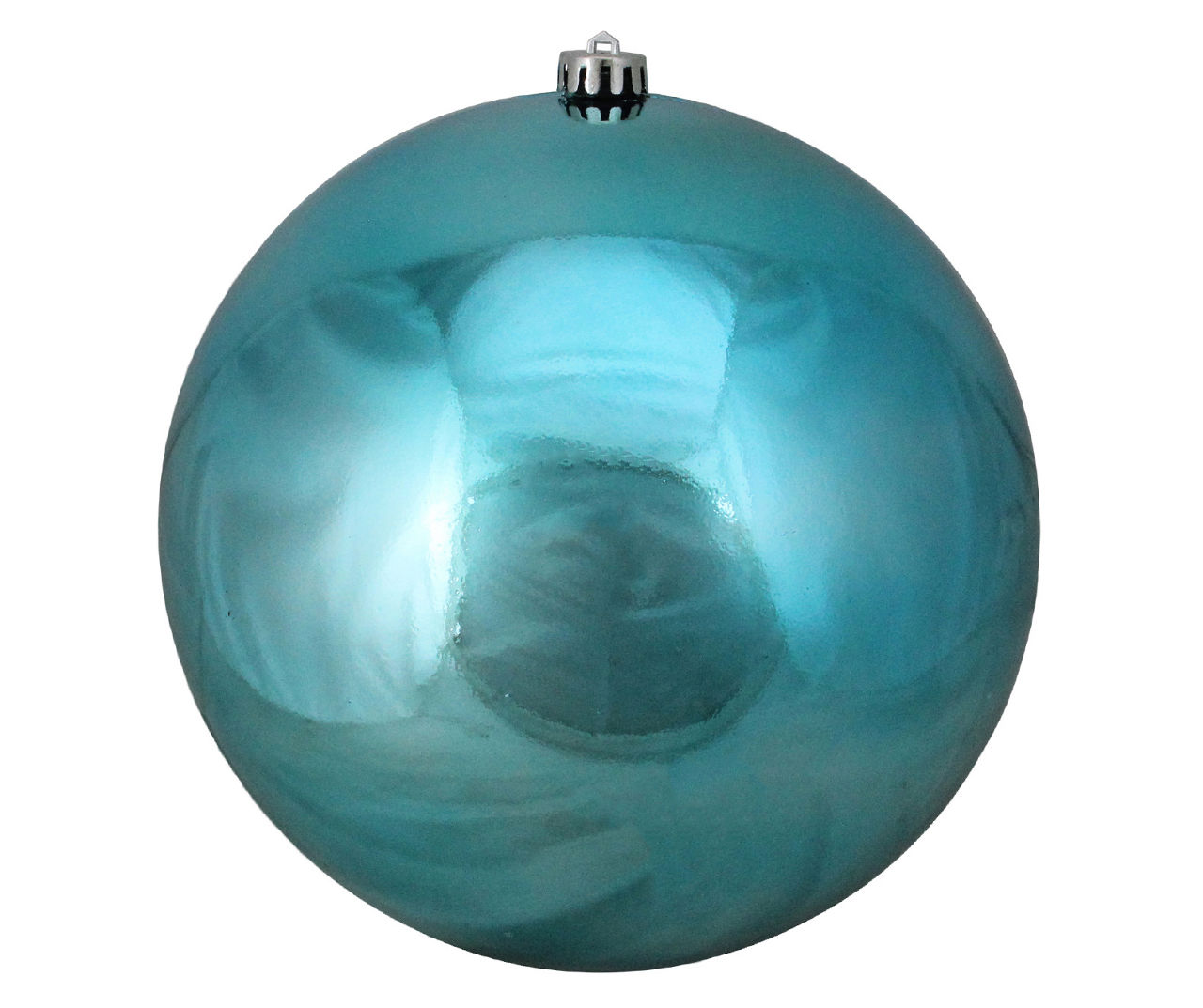 Northlight 10" Turquoise Shiny Shatterproof Plastic Jumbo Ornament