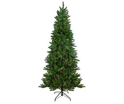 7' Altoona Pine Slim Pre-Lit Artificial Christmas Tree with Clear Lights