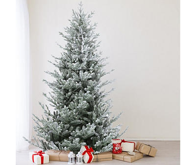 6.5' Little River Frasier Fir Flocked Unlit Artificial Christmas Tree
