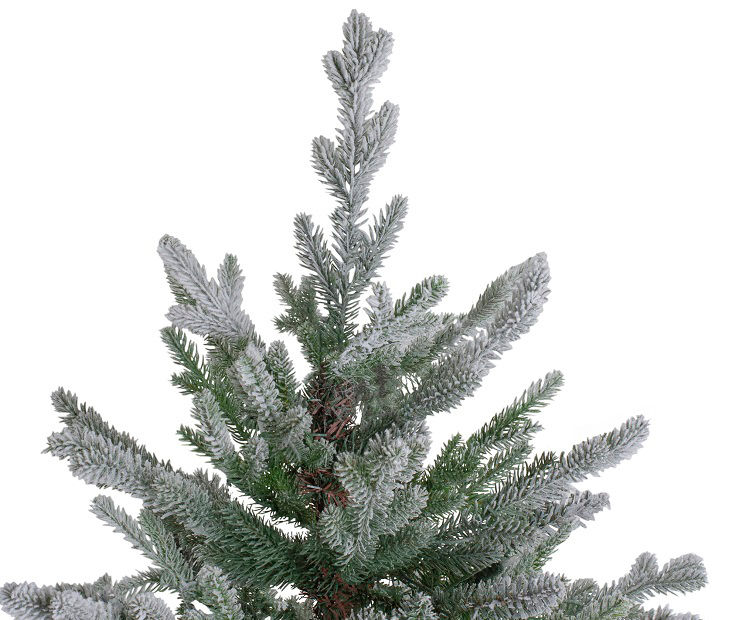 Northlight 6.5' Little River Frasier Fir Flocked Unlit Artificial ...