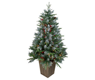 4FT FROSTED MIXED BERRY PINE TREE