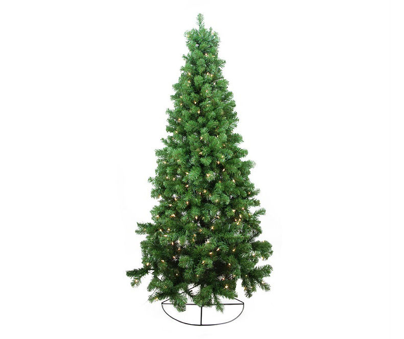 Northlight 6' Pine PreLit Artificial Christmas Wall Tree with Clear