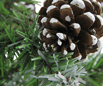 24" Norway Pine Frosted Pinecones Unlit Artificial Christmas Tree