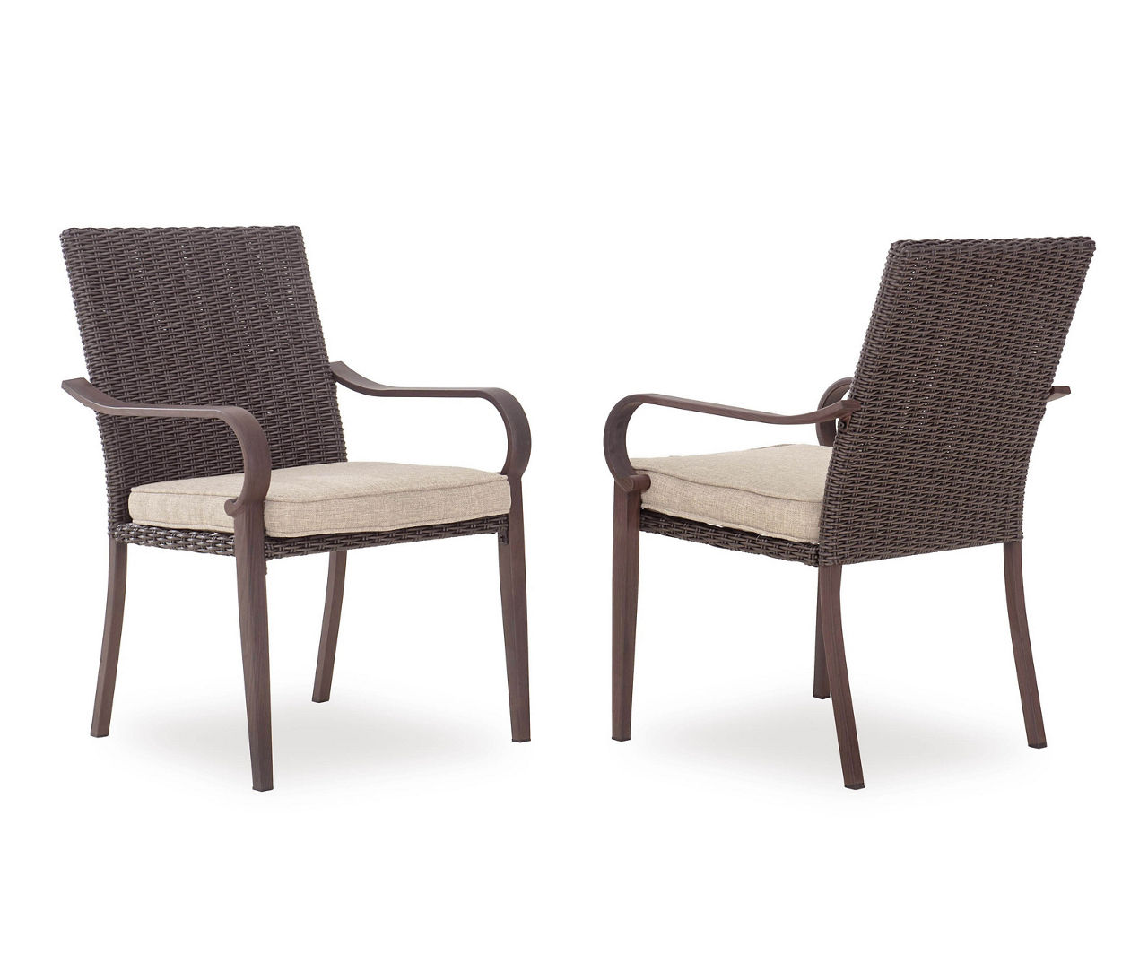 Broyhill Broyhill Autumn Cove AllWeather Wicker Cushioned Patio Dining Chairs, 2Pack Big Lots