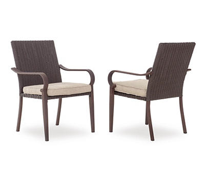 Broyhill Autumn Cove All-Weather Wicker Cushioned Patio Dining Chairs, 2-Pack