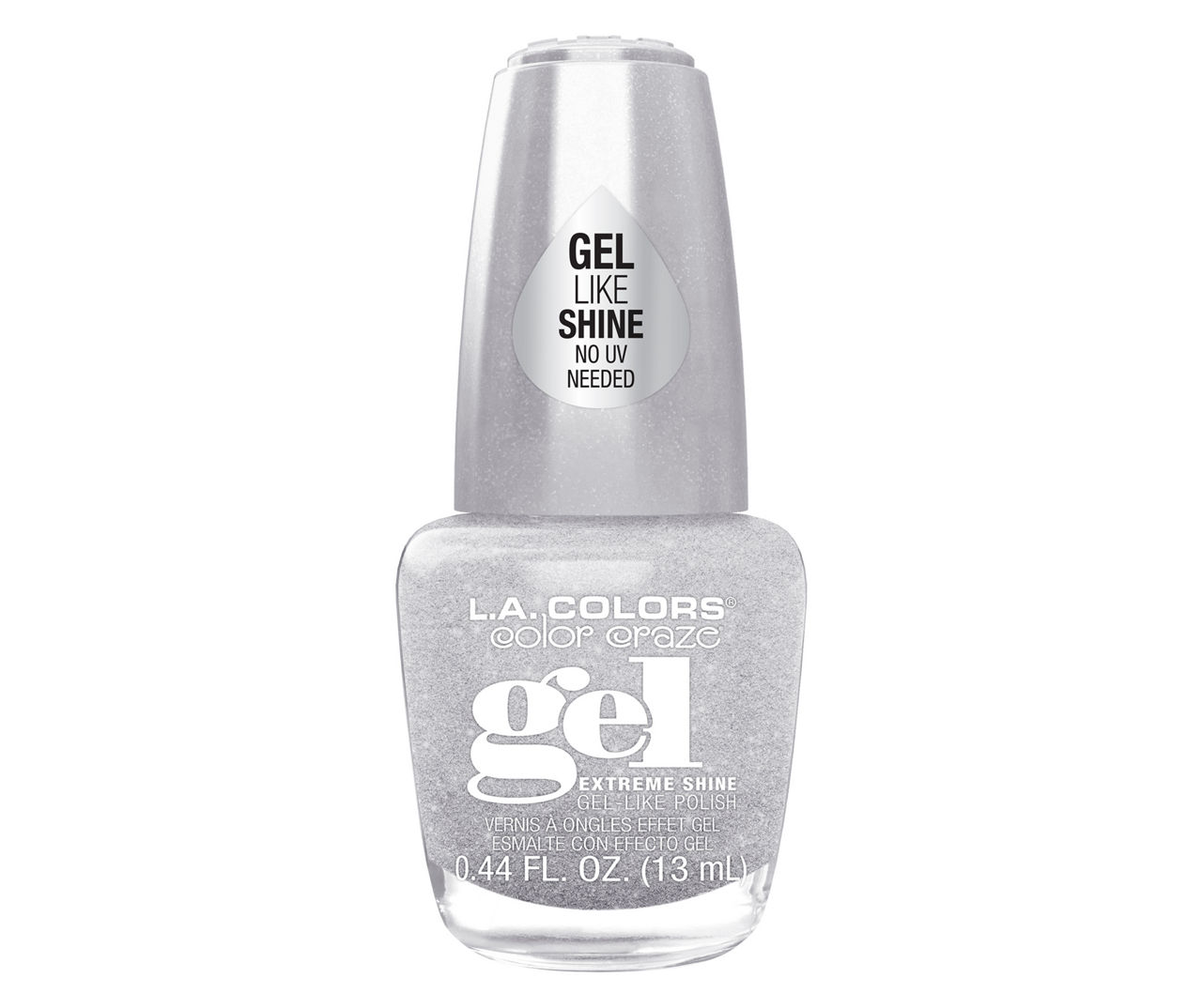 Color Craze Shimmer Gel Nail Polish in Dazzling, 0.44 Oz.