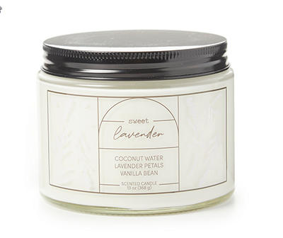 Sweet Lavender White 3-Wick Jar Candle, 13 oz.