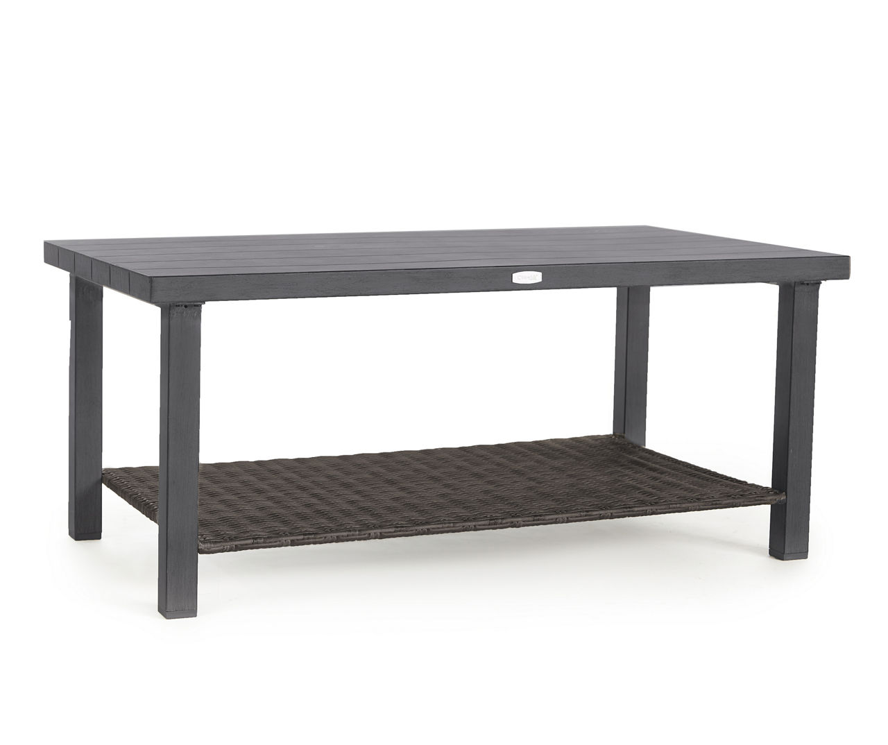 Sandpointe Gray All-Weather Wicker Patio Coffee Table