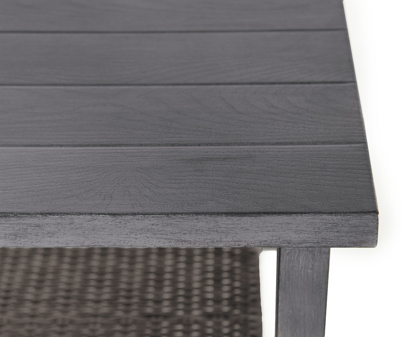 Sandpointe Gray All-Weather Wicker Patio Coffee Table