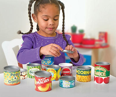 Let's Play House 10-Piece Grocery Cans Set
