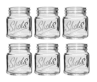 "Shots" Mason Jar 6-Piece Shot Glass Set