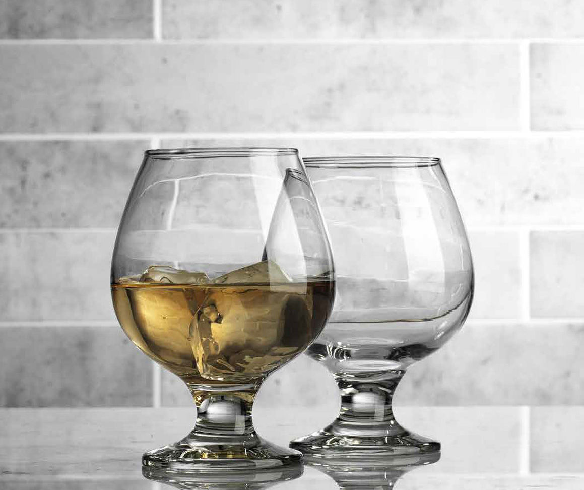 Home Essentials Brandy 4Piece Glassware Set Big Lots