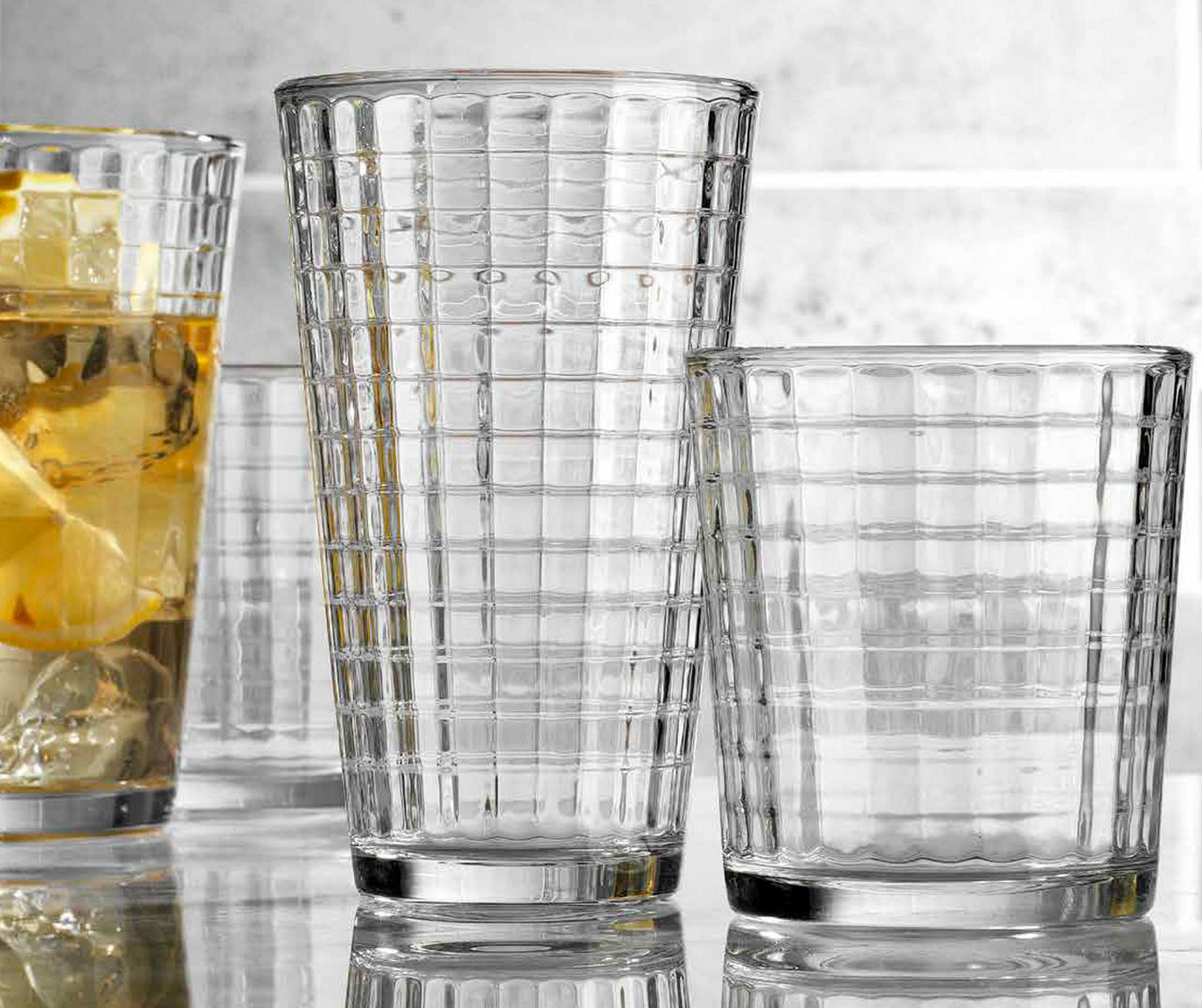 Everyday Drinking Glasses Set of 8 Drinkware Kitchen Glasses for