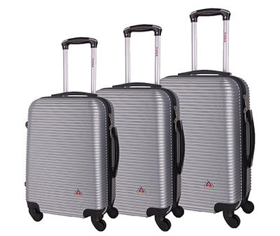 InUSA Royal Ridged Stripe Hardside Spinner Suitcase