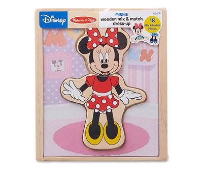 Minnie Mouse Wooden Mix & Match Dress-Up Play Set