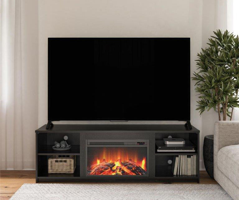 Fireplace tv deals stand big lots