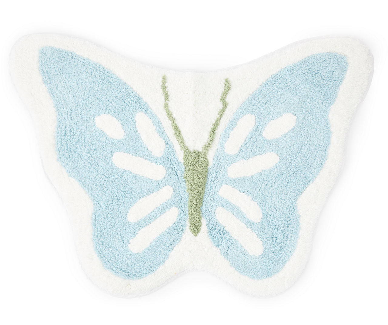 Fluffy Butterfly Wings Rug Shag Bathroom Rug Cute Bath Rug 