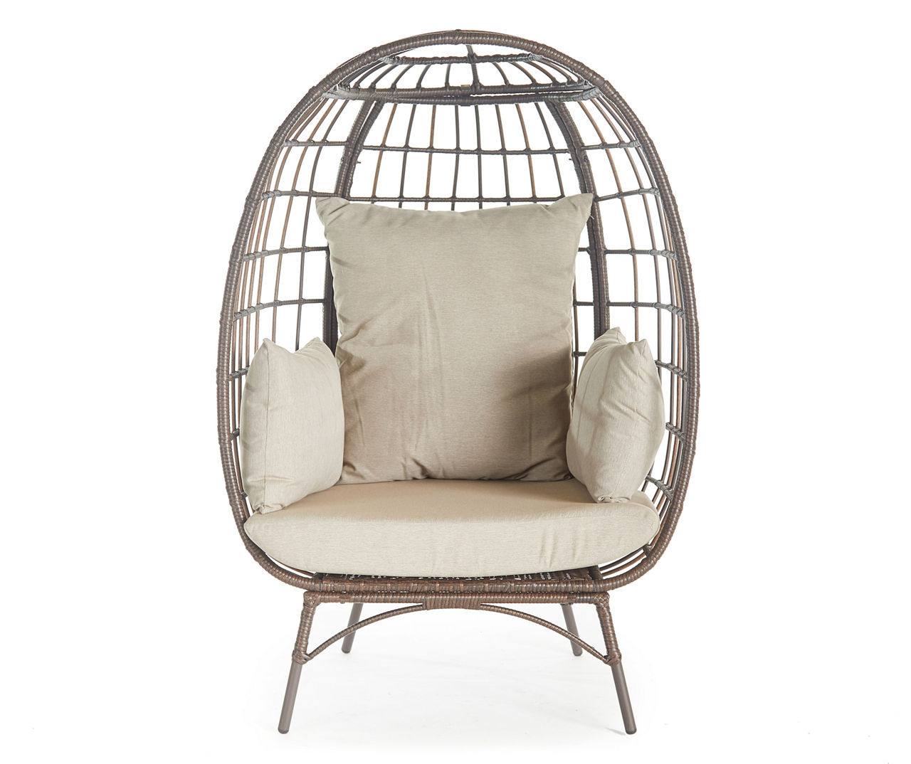 All Weather Wicker Cushioned Patio Egg Cuddle Chair Big Lots