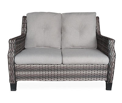 Real Living Rockbridge All-Weather Wicked Cushioned Patio Loveseat