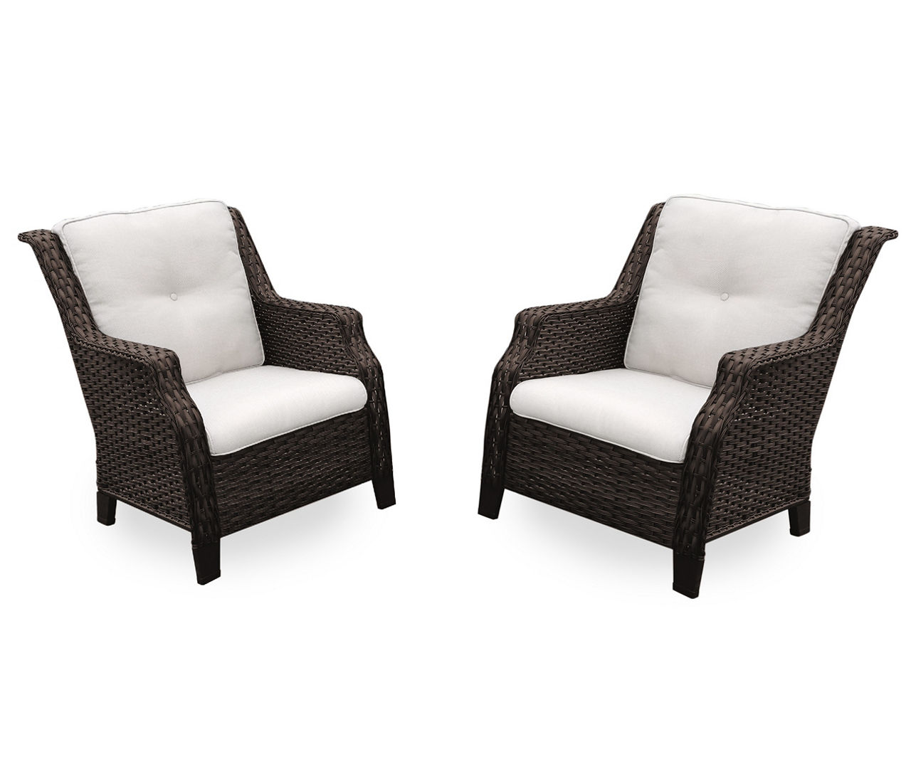 Real Living Real Living Rockbridge Wicker Cushioned Patio Chairs