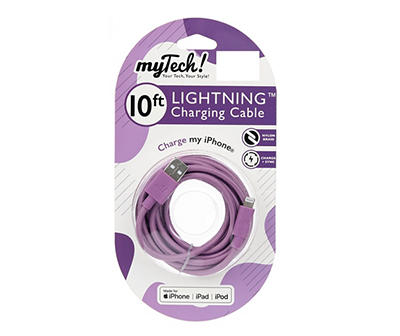 Purple Braided 10' Lightning Cable