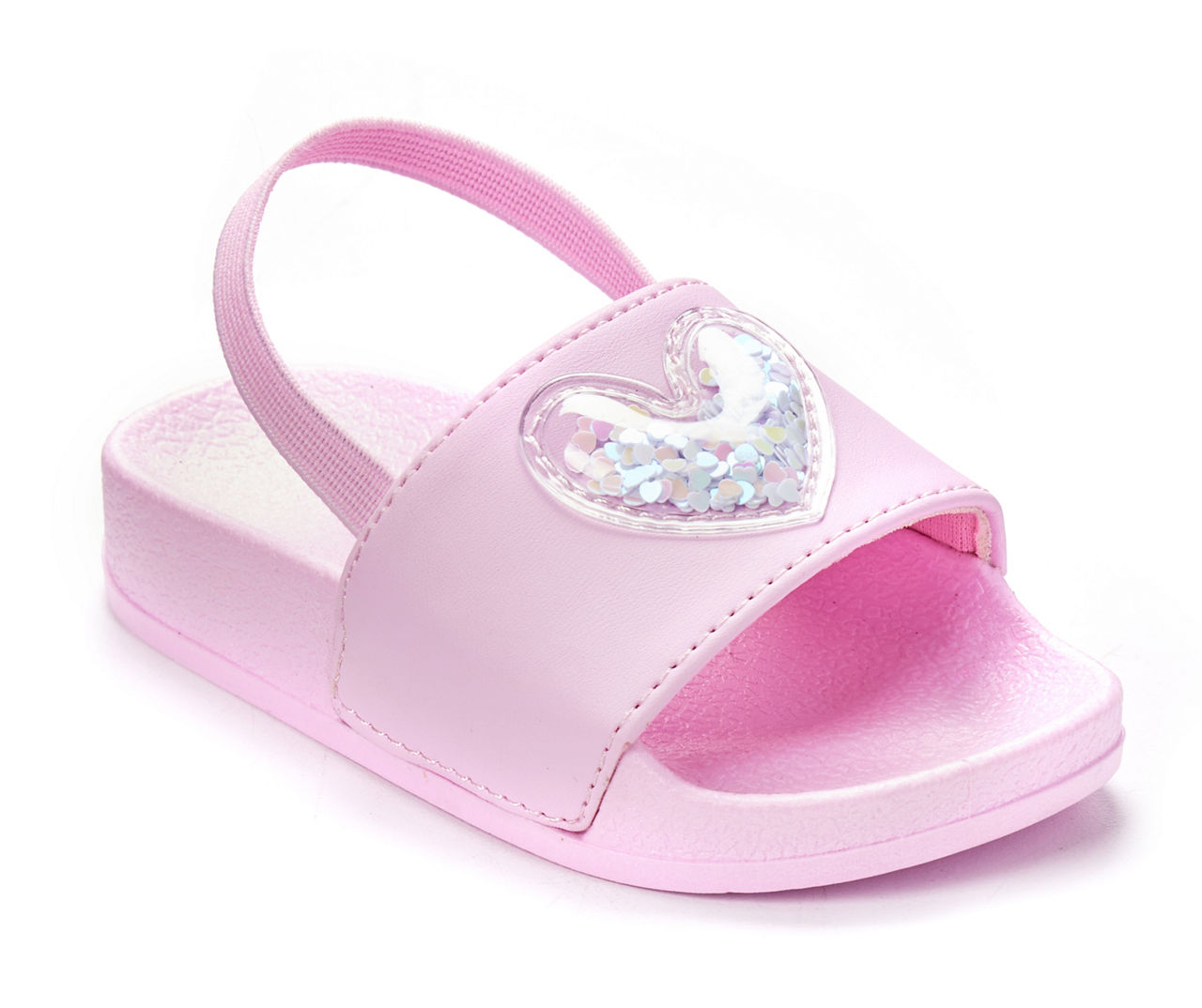 Toddler Size 9/10 Pink Glitter Heart Slide