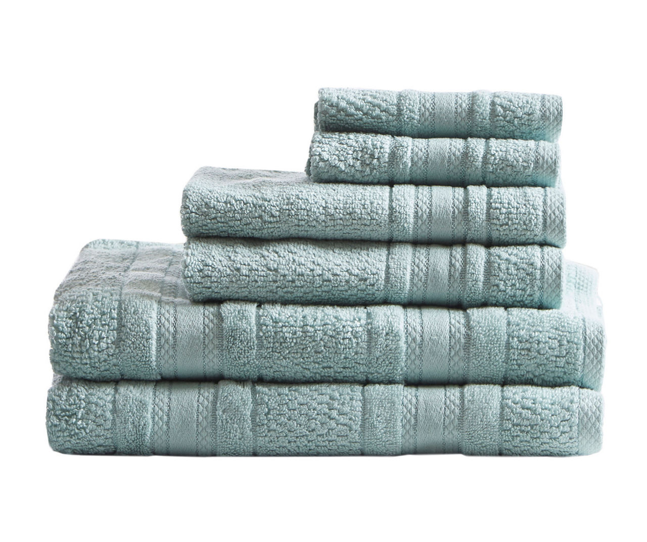 Adrien Super Soft 6 Piece Cotton Towel Set Silver