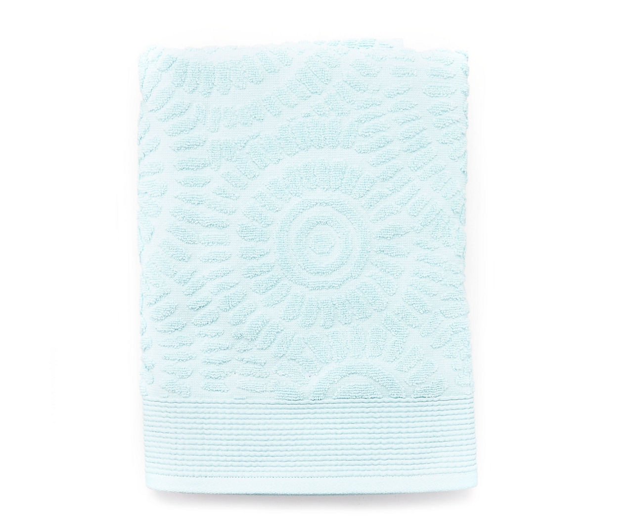 Starlight Blue Burst-Texture Bath Towel