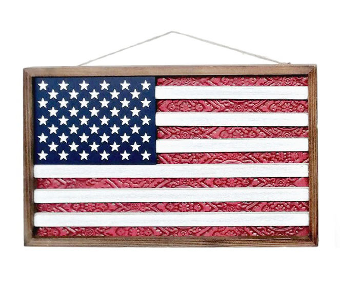 american flag vertical hanging