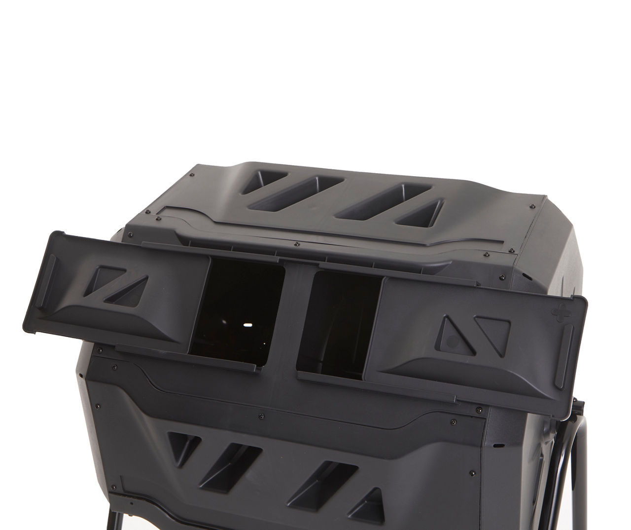 Black Plastic Rotating Composter