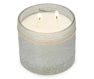 Coastal Breeze Gray Frosted Starfish-Accent Jar Candle, 12 oz.