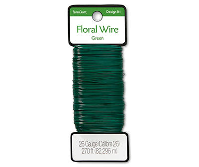 Green 26-Gauge Floral Wire