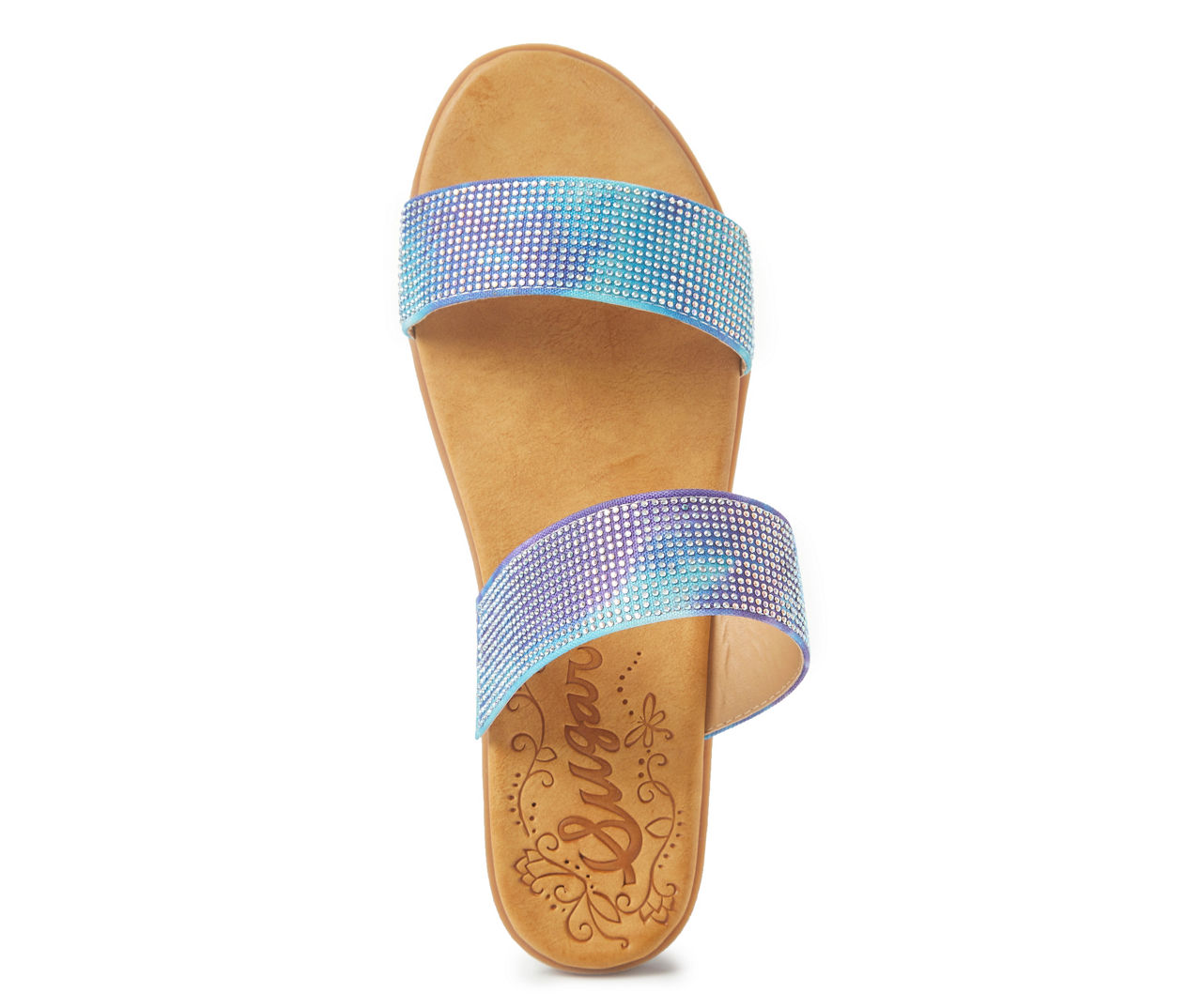 Tie dye best sale rhinestone slides