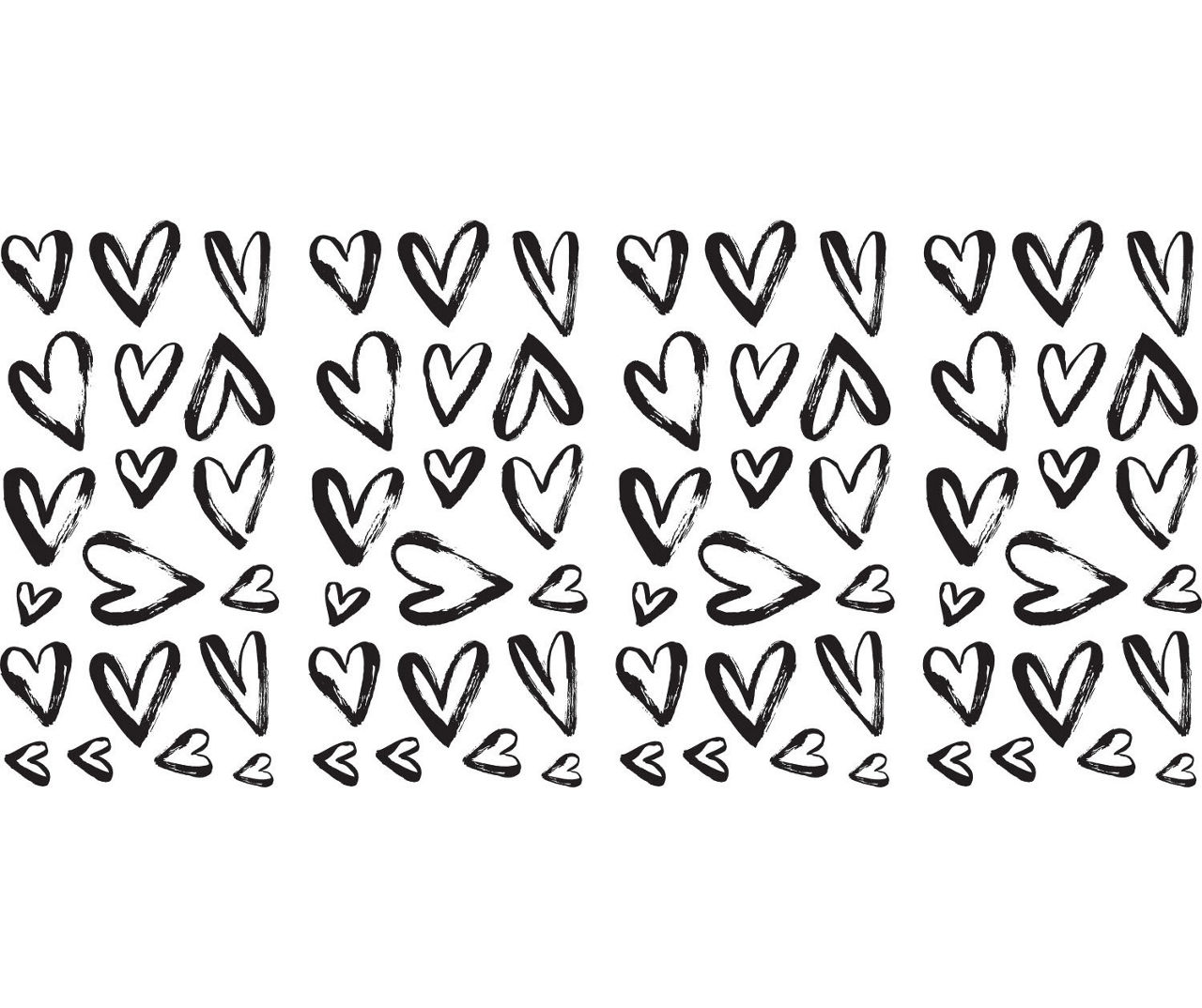 Heart Stickers - Black – rebelinkco