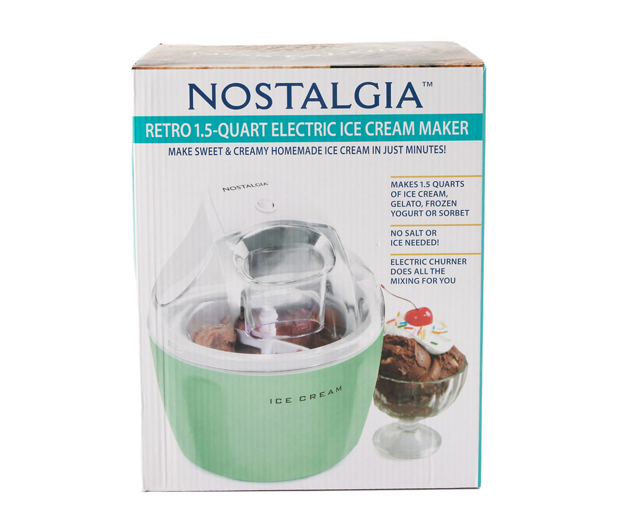 Nostalgia ice cream clearance maker 1.5 quart